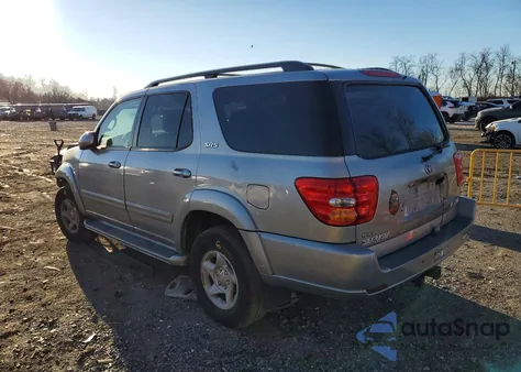 2002 Toyota Sequoia Sr5 z USA, uszkodzony, nr VIN 5TDBT44AX2S062998